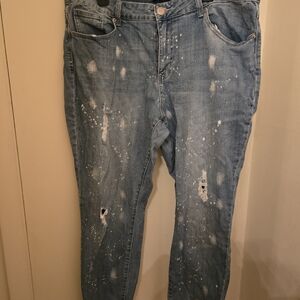 Fashion to Figure Light Blue Distressed Skinny Jeans